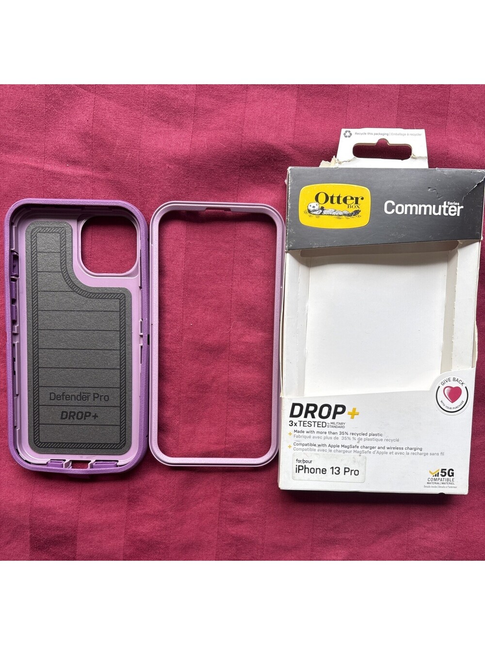 OtterBox Commuter Series Case Purple for iPhone 13 Pro New Open Box 🔥